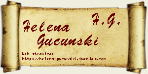 Helena Gucunski vizit kartica